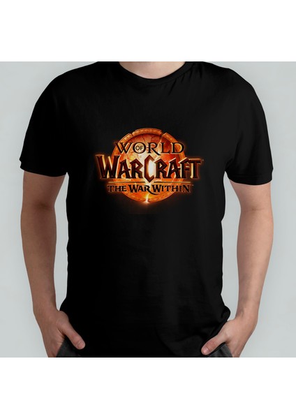 World Of Warcraft The War Within Pamuklu Bisiklet Yaka T-Shirt Model 1