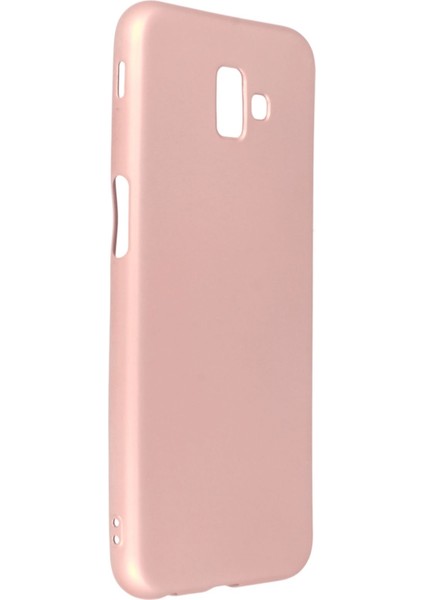 Samsung Galaxy J6 Plus Kılıf Premium Rubber Silikon - Rose Gold 13