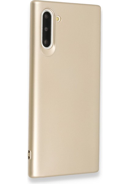 Samsung Galaxy Note 10 Kılıf Premium Rubber Silikon - Gold 13