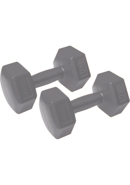Tekno Trust Cmt-40 Köşeli Plastik Dambıl Set (4 Kg*2 Adet)