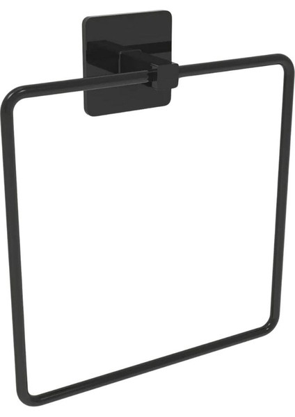 Kendiliğinden Yapışkanlı Siyah Paslanmaz Metal Kare Havluluk indirimleri