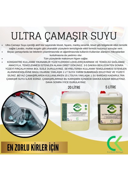 Ultra Yoğun Kıvamlı Çamaşır Suyu