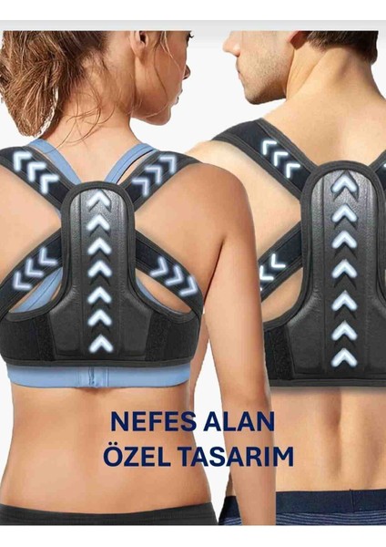 Premium Neopren Unisex Thermoform Sırt Düzleştirici Fitness Korse