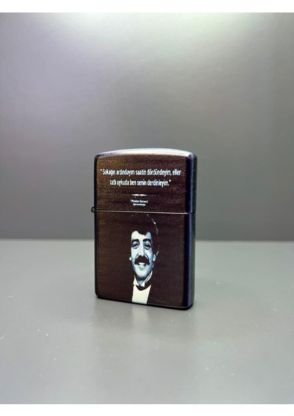 Zippo Model Lazer Baskı Benzinli Metal Çakmak