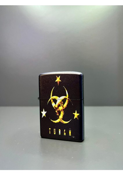 Zippo Model Lazer Baskı Benzinli Metal Çakmak