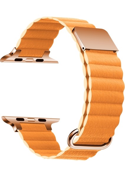​​​Watch 38MM Kordon Şık Manyetik Tokalı Pu Deri Strap Kayış KRD78