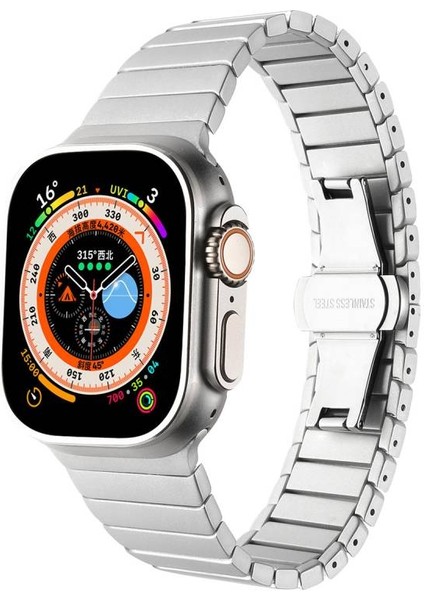 ​​​Watch Ultra 49MM Kordon Metal Gövdeli Çizilmelere Dayanıklı Ayarlanabilir Ölçülü KRD79