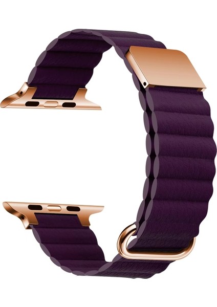 ​​​Watch 40MM Kordon Şık Manyetik Tokalı Pu Deri Strap Kayış KRD78