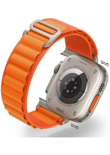 Watch 44MM Kordon Hasır Örgülü Bükülmelere Dayanıklı Şık KRD74