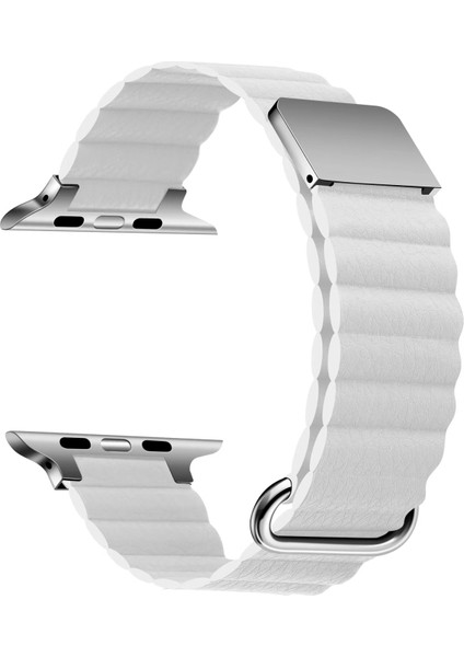 ​​​Watch 42MM Kordon Şık Manyetik Tokalı Pu Deri Strap Kayış KRD78