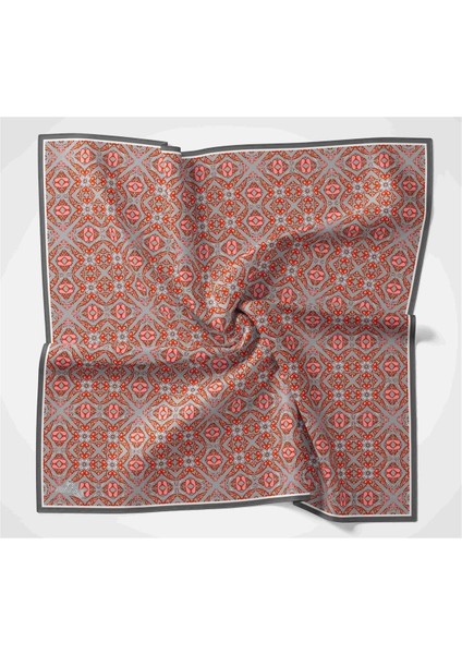 Soft Eşarp Füme, Gri, Parlak Turuncu, Pembe