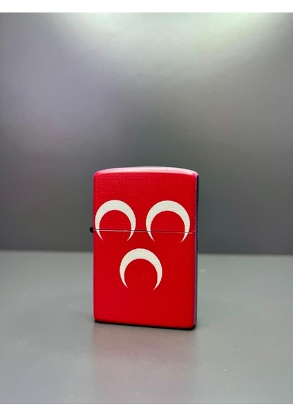 Zippo Model Lazer Baskı Benzinli Metal Çakmak