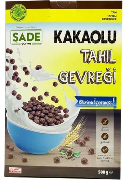 Gurme Glutensiz Kakaolu Tahıl Gevreği 500 gr