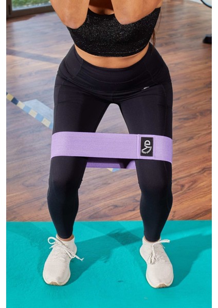 Orta Sertlik Mor Direnç Lastiği, Egzersiz ve Fitness İçin Güçlendirme Bantı