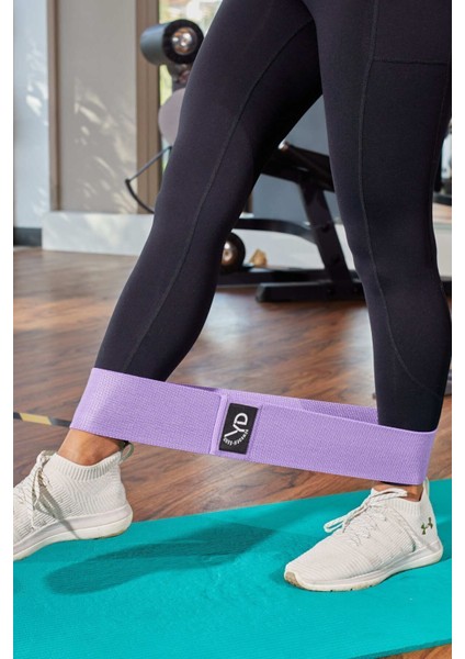 Orta Sertlik Mor Direnç Lastiği, Egzersiz ve Fitness İçin Güçlendirme Bantı