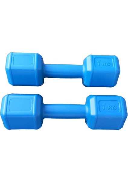 Tekno Trust Dambıl Seti Mini 1 kg x 2 Adet Toplam : 2 kg Mavi