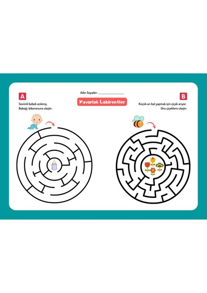Çocuk ve Bebek Odası Eğitici Poster Duvar Kağıdı Plastik