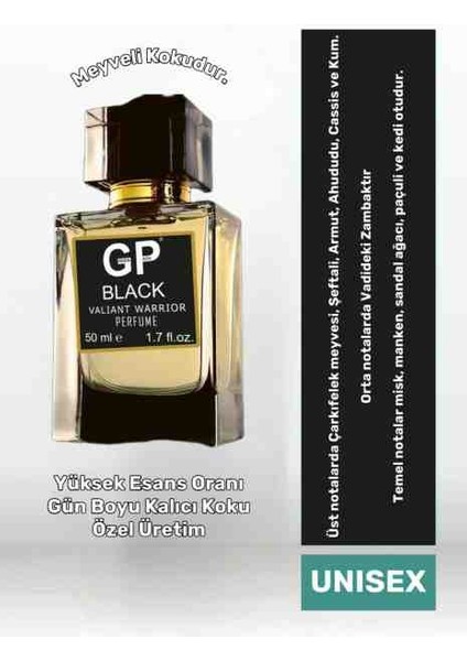 Green Path Black Valiant Warrior Unisex Parfüm 50 ml