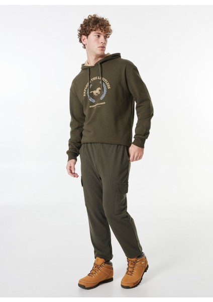 Normal Haki Erkek Eşofman Altı M4WM-EA-1851