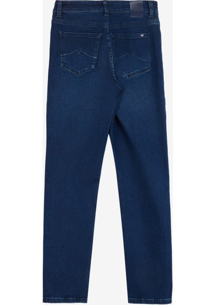 Normal Bel Düz Paça Straight Lacivert Kadın Denim Pantolon Crosby Relax Straıght fiyatları