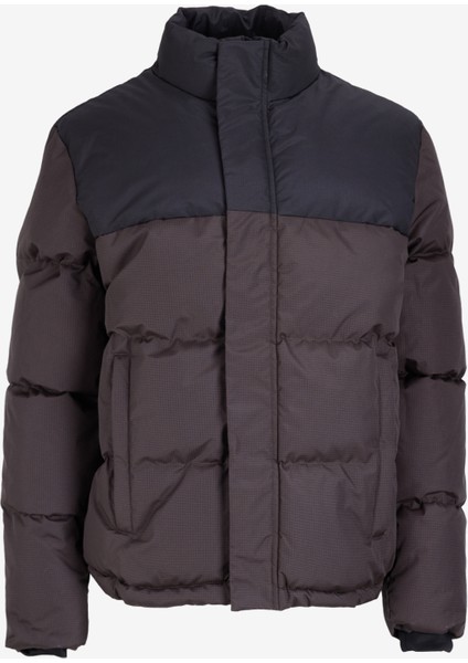 Siyah - Haki Erkek Şişme Mont M4WM-MNT-1672