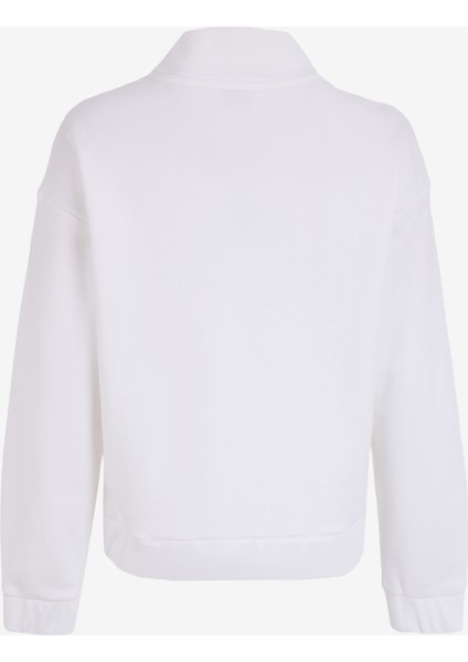 Dik Yaka Baskılı Ekru Kadın Sweatshırt M4WL-SWT-1030 fiyatları