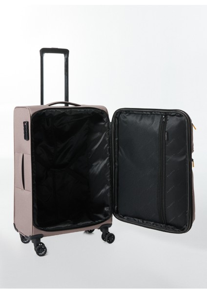 Vizon Çekçekli Kumaş Valiz 029 Orta indirimleri