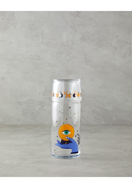 Talisman Eye Cam Başucu Sürahi 700 ml + 220 ml Şeffaf