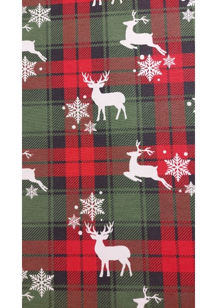 Yuvarlak,Yılbaşı Desenli,Duck (Sıvı Itici ,Leke Tutmaz) Kumaş,Masa Örtüsü fırsatları