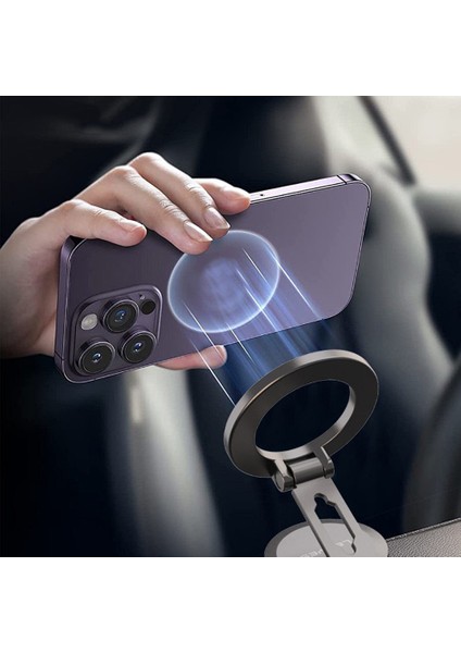 CR137 Magnetik Magsafe 360° Oynar Başlıklı Araç Içi Telefon Tutucu Siyah fiyatları