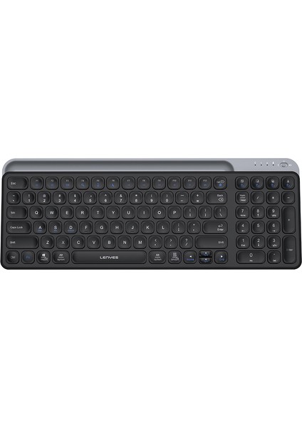 WK106 Sessiz Tuş Tasarım Entegre Stand Bölmeli Çift Bluetooth Bağlantılı 2.4g Kablosuz Klavye