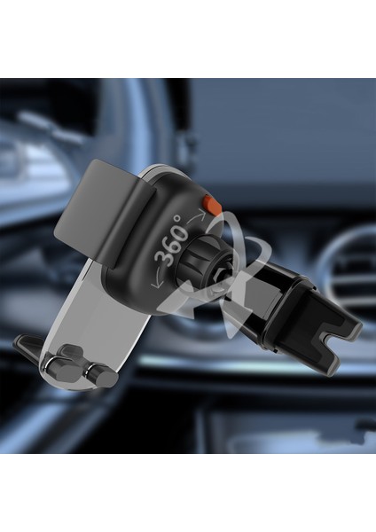 CR143 360 Derece Dönebilen Havalandırma Tasarım Araç Telefon Tutucu Siyah modelleri
