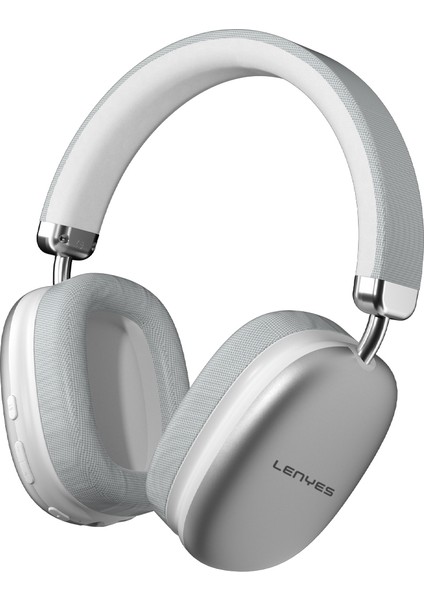 LH81 Gürültü Engelleyici Hi-Fi Stereo Kulak Üstü Bluetooth Kulaklık V5.3 Gümüş