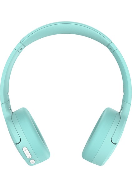 Çocuklara Özel Kulak Üstü Kablolu ve Bluetooth Kulaklık LKH31 Ayarlanabilir V5.4 Yeşil