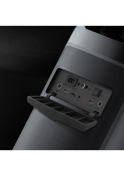Rgb Işık Bluetooth Hoparlör Lenyes S882 Su Geçirmez Mikrofonlu Çoklu Giriş Tws Karaoke Fm V5.3 Siyah