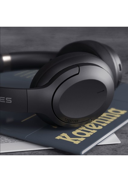 LH26 Katlanabilir Tasarımlı Anc Özellikli Kulak Üstü Bluetooth Kulaklık V5.4 Siyah