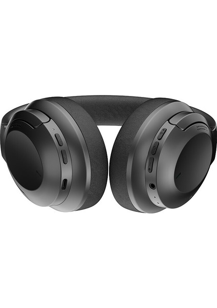 LH26 Katlanabilir Tasarımlı Anc Özellikli Kulak Üstü Bluetooth Kulaklık V5.4 Siyah