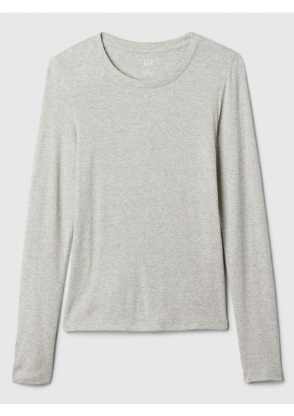 Kadın Gri Favorite Sıfır Yaka T-Shirt fiyatları