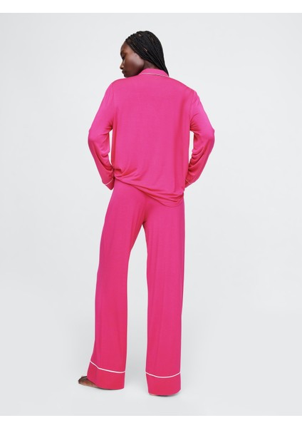 Kadın Pembe Modal Karışımlı Pijama Altı