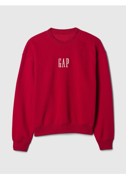 Erkek Kırmızı Logo Vintage Soft Fleece Sweatshirt fiyatları