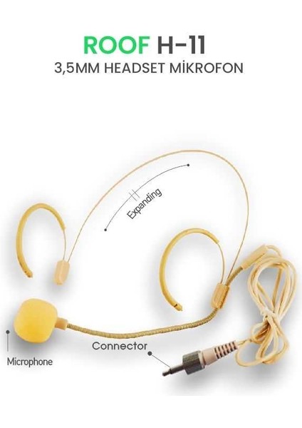 H-11 Headset Yedek Mikrofon