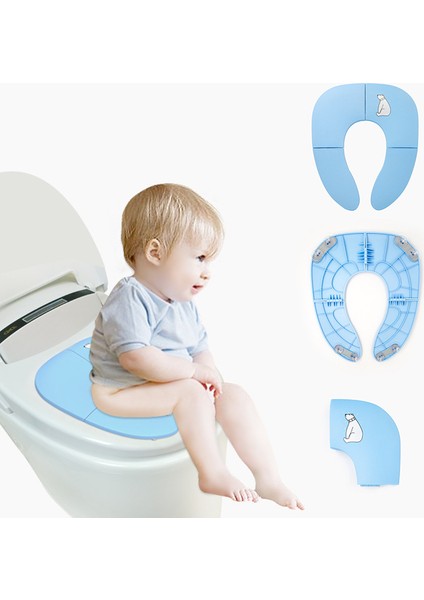 Çocuk Tuvalet Taşınabilir Klozet Katlanabilir Bebek Seyahat Klozet Kapağı (Yurt Dışından)
