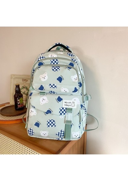 Öğrenci Okul Çantası, Öğrenci Büyük Kapasiteli Sırt Çantası, Gündelik Üniversite Öğrencisi Seyahat Çantası (Yurt Dışından)