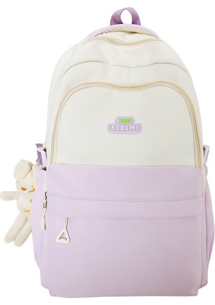 Okul Çantası Kadın Sırt Çantası Kampüs Tarzı Ortaokul ve Lise Öğrencisi Okul Çantası Kadın Büyük Kapasiteli Sırt Çantası (Yurt Dışından)