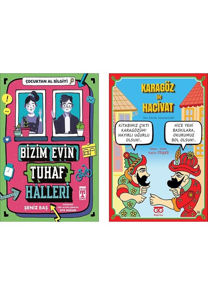 Bizim Evin Tuhaf Halleri Çocuktan Al Bilgiyi - Karagöz ile Hacivat 2 Kitap
