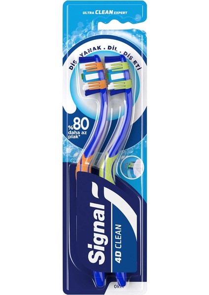 Ultra Clean Expert 4d Clean Diş Fırçası 1+1 Orta