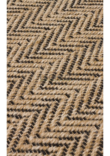 Ventura Koleksiyonu Örgülü Naturel Dekoratif Halı Vnt 02 Natural Black fırsatları