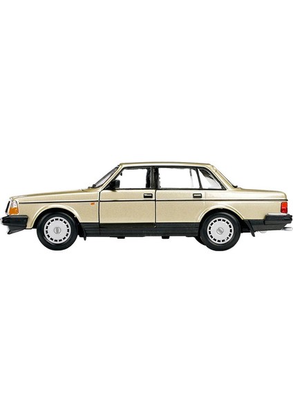 Volvo 240 Gl Gold Metallic 1/24 Diecast Model Araba Koleksiyon