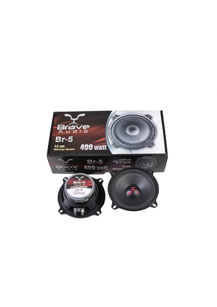 Oto Hoparlör 13 cm 5 Inch Midrange 2X400W 2X60 Rms 2 Adet