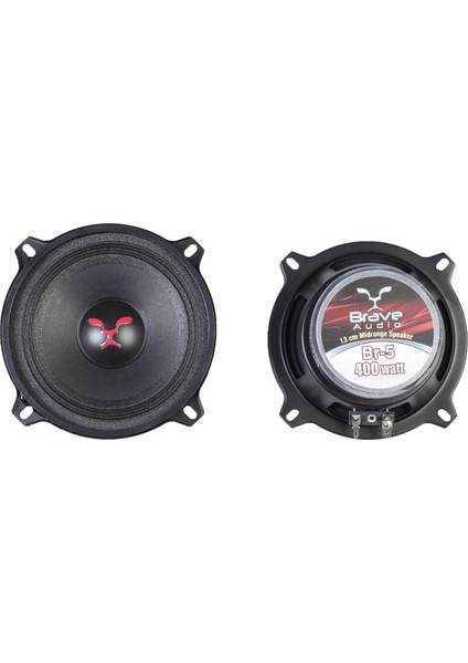 Oto Hoparlör 13 cm 5 Inch Midrange 2X400W 2X60 Rms 2 Adet